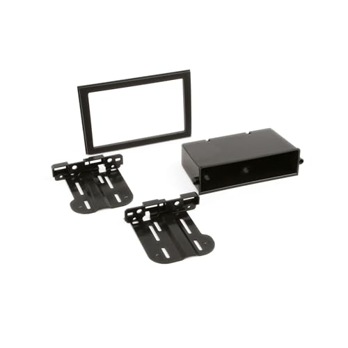 Scosche GM1598AB Double DIN or Single DIN with Pocket Radio Installation Dash Kit Compatible with Select 2006-19 GM Vehicles - Car Stereo Install Kit - See Fit Guide in Images to Verify Your Vehicle