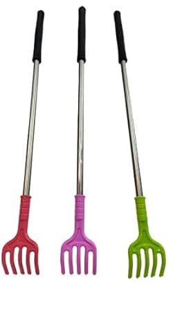 KGR Splash Plastic Itching Rod Back/Body Itch Scratcher/Body Massage Stick (Multicolor)( 3 Pcs)