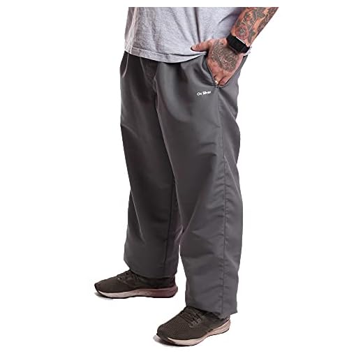Calça Tactel Ox Silver Plus Size Com Bolsos Genero:Masculino;Cor:Cinza;Tamanho:G1