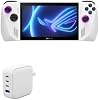 Cargador BoxWave compatible con ASUS ROG Ally Z1 Extreme - PD miniCube (100W), cargador de pared 100W con 3 puertos PD internacional - blanco invierno 2