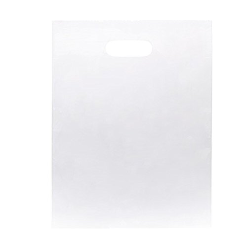 Buy 1000 Clear Handle Bags 12x15 LDPE Merchandise Bag with Die Cut