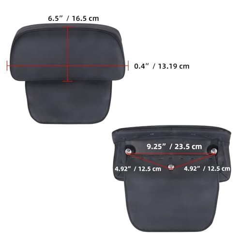 Support de coffre avec dossier moto pour voyager à deux sur FLHX FLHR