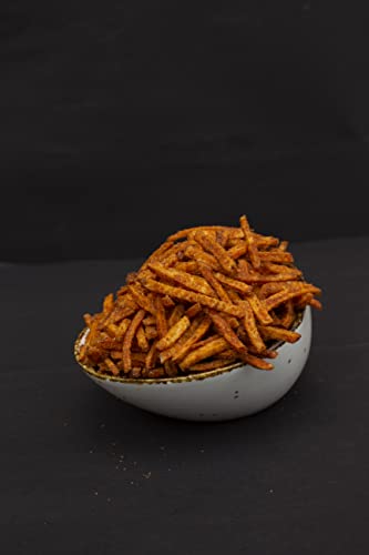 Image of Kanwarji's Confectioners (Medium Spicy)|NAMKEEN LACHCHA|Indian Snacks|Homemade and Ready to Eat Snacks|Aloo Lachha (250gm)