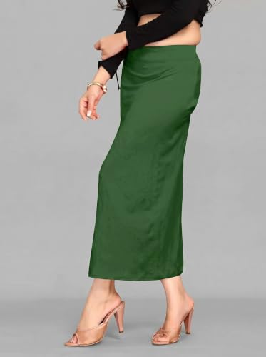 Image of ALYNE Blended Saree Shapewear Petticoat for Women, Women's Blended FullElastic with Drawstring Saree Shapewear, Skirts for Women,Shape Wear Dress for Saree