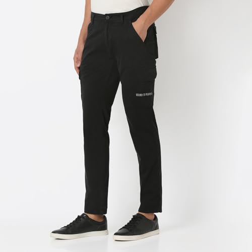 Image of Spykar Men's Regular Cargo Pants