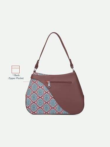 Image of ZOUK Ira Handbag | Stylish Women's Handbag | Luxury Shoulder Bag for Women | Trendy | Fancy Ladies Handbags | Small Purse for Events | Water-Resistant