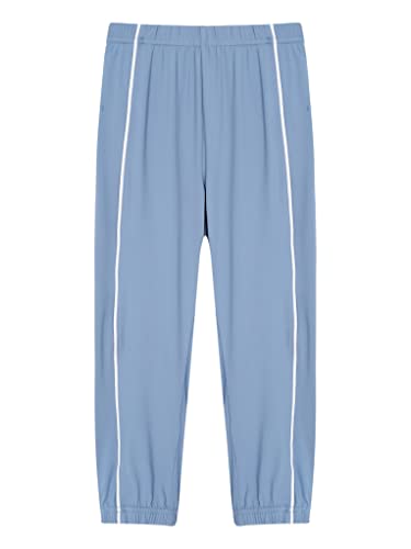 Mufeng Kids Boys Girls Smooth Breathable Elastic Waistband Harem Pants Fashion High Waist Sport Pants Sweatpants4