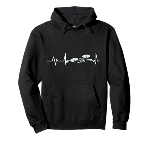 Drohne Herzschlag Drohne Geschenk Quadkopter Drohne Pullover Hoodie