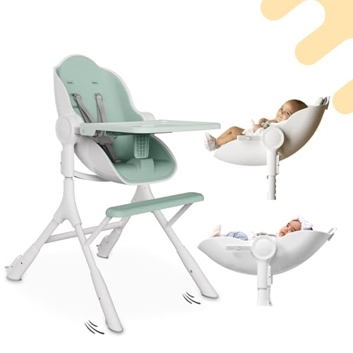 ORIBEL Cocoon Z High Chair & Baby Lounger | Perfect High Chair for Toddlers/Newborns | Glides Easily...