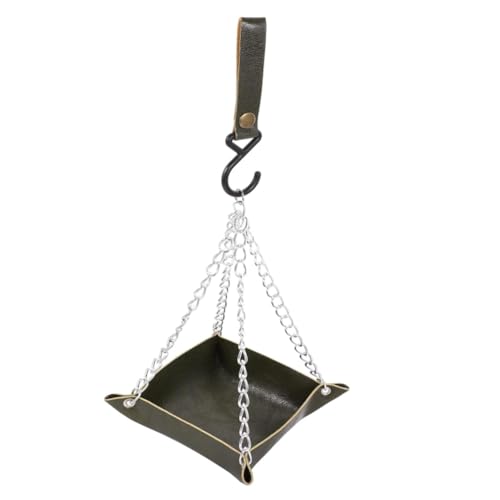 Suoumwa Vogelfutterschale zum Aufhängen, Vogeltränkeschale, Vogelfutterspender für Den Garten, für die Terrasse, zum Aufhängen, Langlebig, Grün