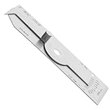 Hemobllo Schweißnahtinspektionslineal aus Edelstahl Präzises Dickenmessgerät für Schiffbau und...