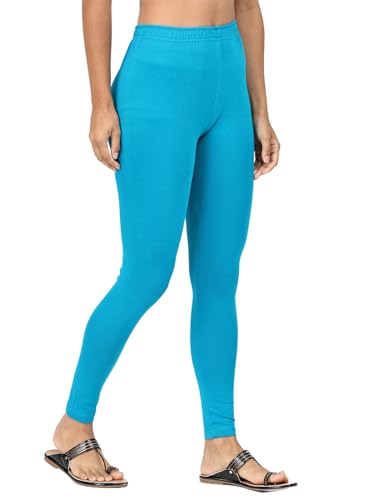 Image of Robinbosky Premium Stretchable Cotton Ankle Legging for Women | Suitable for Formal wear & Casual wear | High-End Elastic Makes The Leggings Squat Proof and Durable for Travel, Yoga, & Workout.