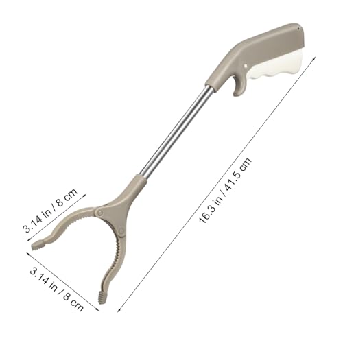 PRETYZOOM 1Pc Trash Clamp Rubbish Picker Tool for Sanitary Workers Garbage Cramp Iron with Non Slip Handle Easy Cleanup for Outdoor Use - Image 2