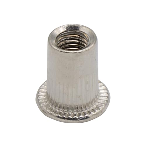 304 Stainless Steel Carbon Steel Aluminum Flat Countersunk Head Rivet Nut Insert Rivnut Nutsert 50pcs M3 M4 M5 M6 M8 M10(M10)