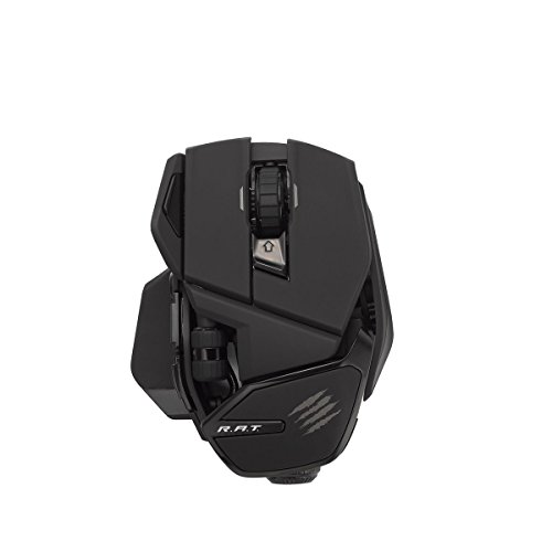Mad Catz R.A.T - Ratón para Gaming (10 Controles programables), Negro