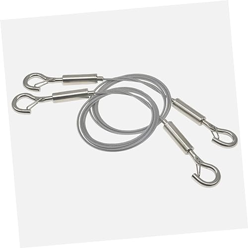 Image of 2pcs Heavy Duty Stainless Steel Wire Hangers Kit for Picture Hanging Tie Wire Hooks Easy Installation