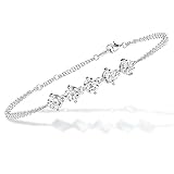 [Gift from New York] ブレスレット レディース 5連 ダブルチェーン プラチナ 加工 シルバー925 ブランド 金属アレルギー対応 誕生日プレゼント 女性