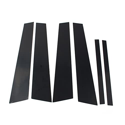 Molduras de pilares BC para BMW Serie 1 F20 2012-2019, accesorios de carrocería negra brillante