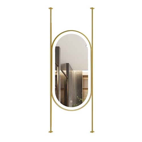 Miroir suspendu au plafond rectangulaire LED XLTFUC pour gagner de la place murale