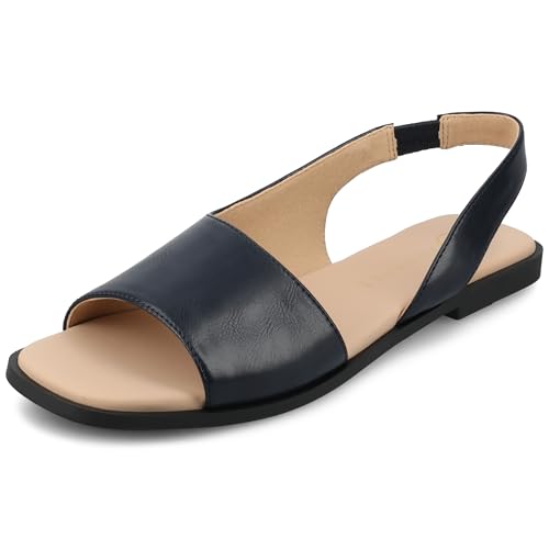 Image of Journee Collection Women's Brinsley Slingback Flat Sandals