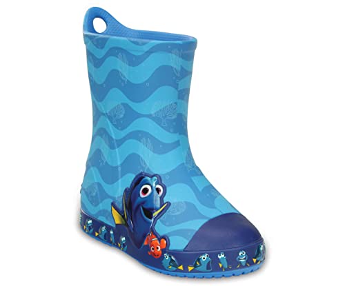 Crocs Bump It FindingDory Rain Boot (Toddler/Little Kid), Ocean, 2 M US Little Kid