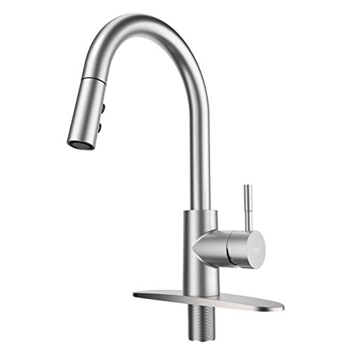 LEPO Kitchen Faucet for Sinks with Pull Down Sprayer High Arc Single Handle