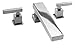 Newport Brass 3-2026/26 Cube 2 Double Handle Roman Tub Faucet with Metal Lever Handles