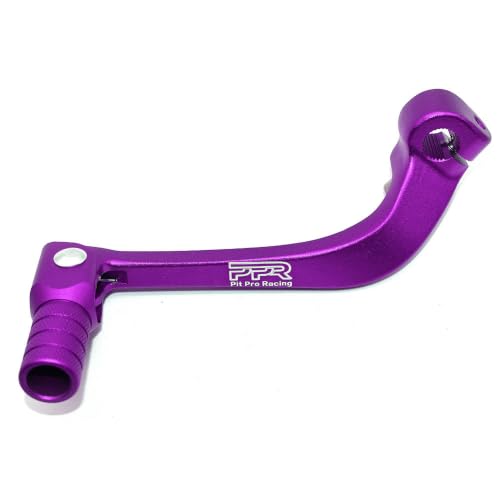 Image of Gear Shift Lever, Alloy Aluminium Gear Shifter Lever Fits for Motorcycle BSE CRF 110 TTR 125 Motorcycle 50cc 110cc 250cc Dirt Pit Bike (Purple)