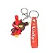 YOYUMI Schlüsselbund Cartoon Kuhpuppe Schlüsselanhänger Taschenanhänger Paar Schlüsselanhänger Taschenanhänger Auto Schlüsselanhänger Rot