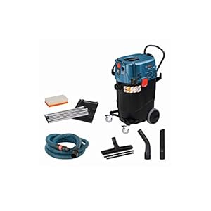 Bosch Professional stofzuiger voor nat en droog GAS 55 M AFC (incl. spleetzuigmond, 35mmØ, afvoerzak, bocht, vloerzuigmondset, 1 platte plooifilter PES, 3×0,35m zuigbuis, slang 5m met gereedschapsmof)