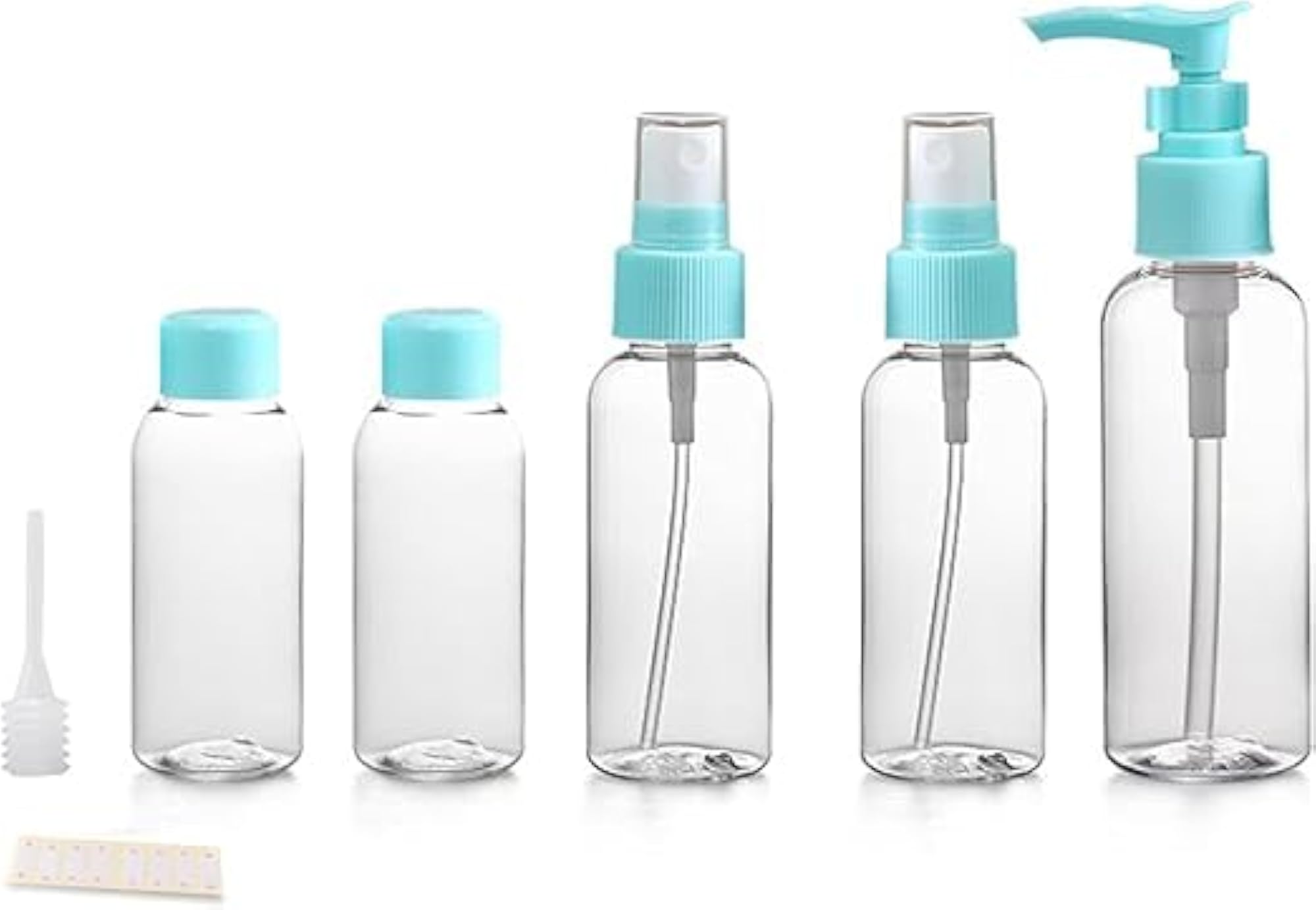 Travel Size Toiletry Bottles Set, 7 Pieces