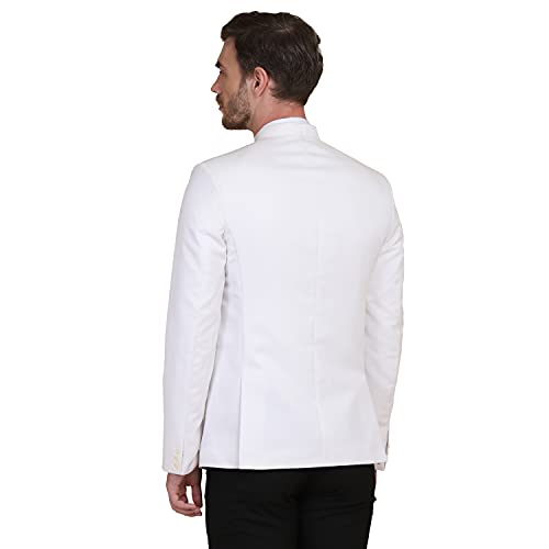 Image of TAHVO Grey Notched Lapel Blazer with Hanky