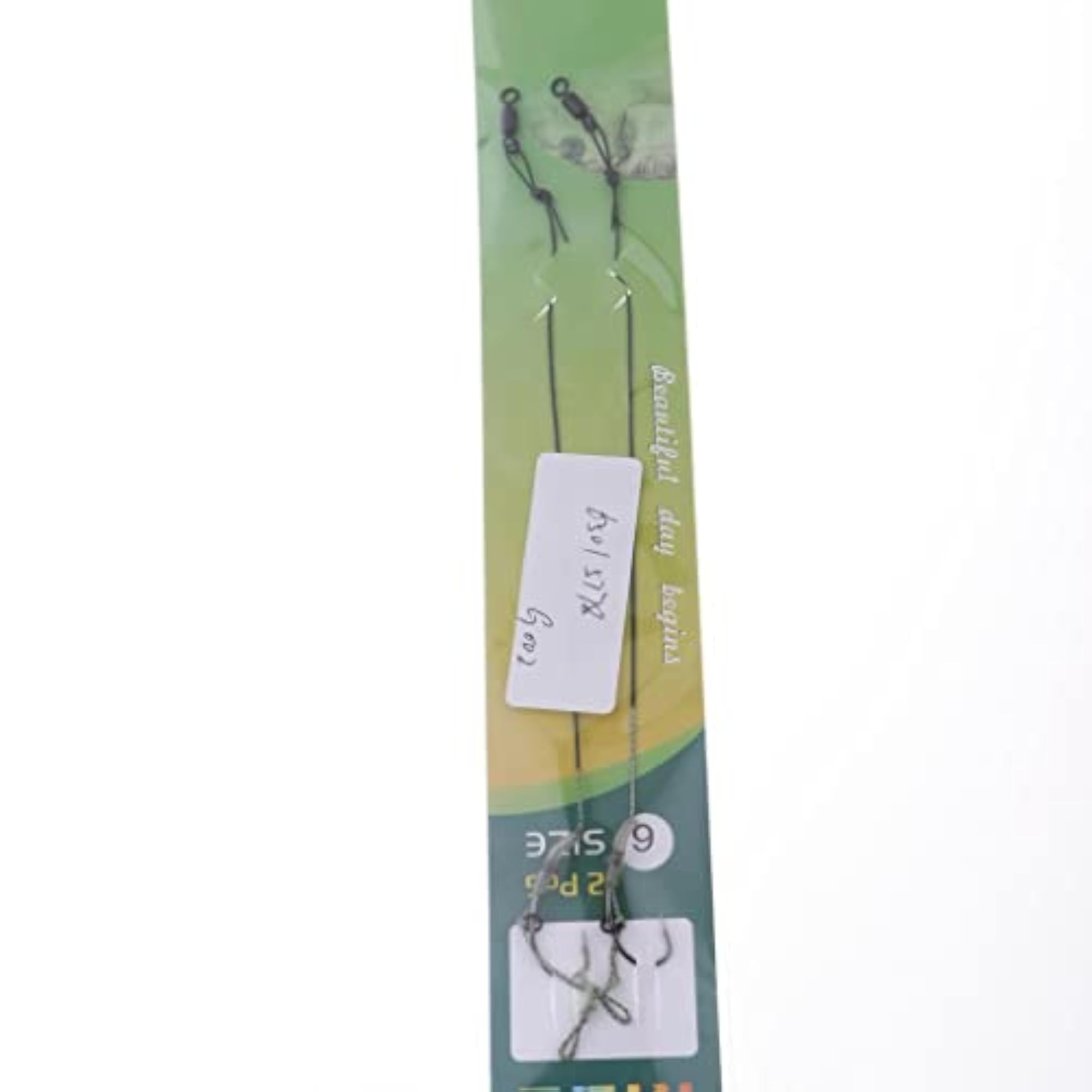 2pcs Carp Fishing Hair Rigs with Braided Line