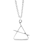 silber-farben Triangel Kette 60 cm Modeschmuck Silber-Farben
