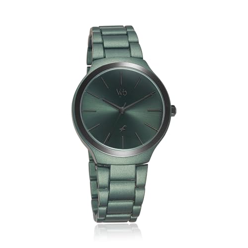 Fastrack Vyb Slayer Quartz Analog Green Dial Metal Strap Watch for Girls-FV60008KM03W (B0CT8R1WVB) Amazon Price History, Amazon Price Tracker