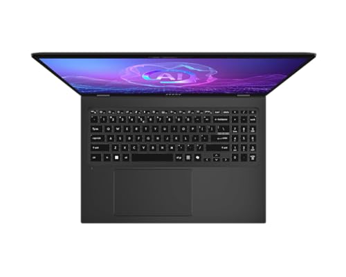 MSI PrestigePro 16 AI B2HVEG 259FR Intel Core Ultra 9 Ordinateur portable 40 6 cm 16 UHD+ LPDDR5x SDRAM SSD NVIDIA GeForce RTX 4050 Wi Fi 7 802.11be Windows 11 Pro Neuf - vue 9