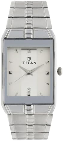 Titan Karishma Analog White Dial Men's Watch -NM9151SM01 / NL9151SM01