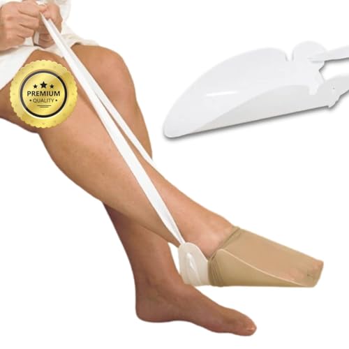 OrtoPrime 10337 Calzascarpe Collant a Compressione, Bianco, Taglia Unica Unisex-Adulto