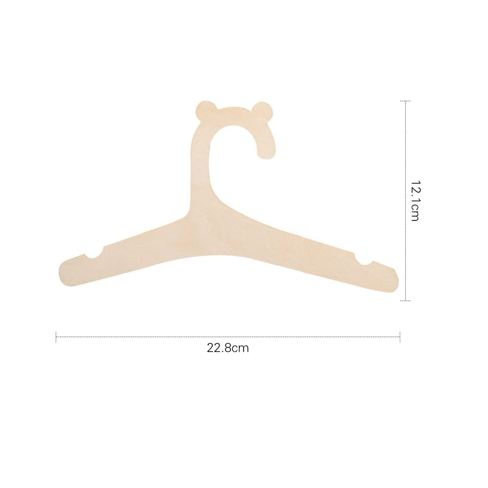 Jkjhbhged 20PCS Baby Wooden Clothes Hanger Baby Hanger Rack Kids Room Decor Children Coats Hanger Baby Clothing Organizer