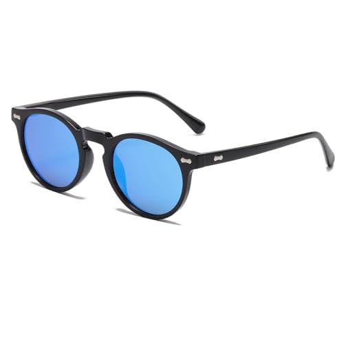 Image of JOVAKIT Vintage Kids Polarized Sunglasses for Girls Boys Age 2-9, Round Sun Glasses for Children UV400 Protection