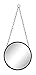 Creative Co-Op DA1392 Medium Round Metal Framed Wall Mirror with Chain