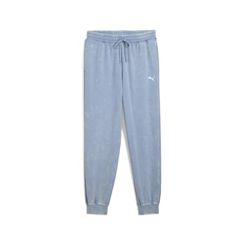 PUMA Mens Elevated Essentials Acid Wash Fleece Sweatpants Casual - Blue