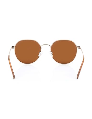 Image of Fastrack Sunglasses |Round Brown |Polarised | Small