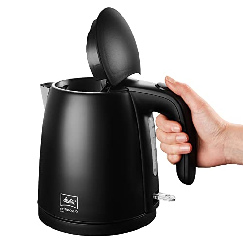 Melitta Prime Aqua Hervidor de Agua Eléctrico, 1 Litro, Calentador de Agua, Tetera Eléctrica, Cuerpo de Acero Inoxidable, 100% Libre de BPA, Base 360, negro - Imagen 5