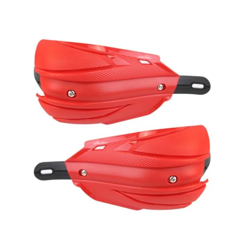 Protège-mains moto 22mm rouge pour motocross et dirt bike