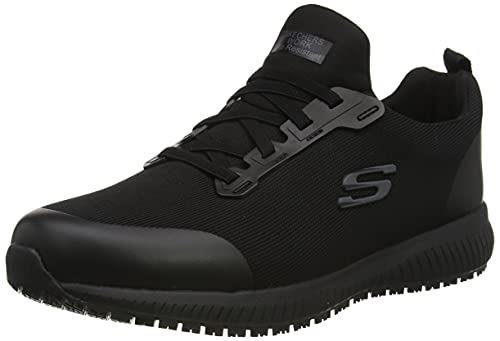 Skechers SQUAD SR MYTON, Zapatillas para Hombre, Black Textile/Synthetic, 44 EU