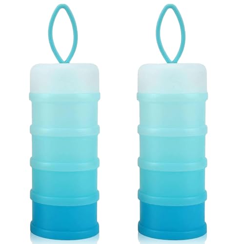🍼【Facile da trasportare】Questo contenitore per latte in polvere si adatta perfettamente a borse e borsette ed è comodo da trasportare quando il tuo bambino è in viaggio, rendendo più facile l'alimentazione. (Riutilizzabile)