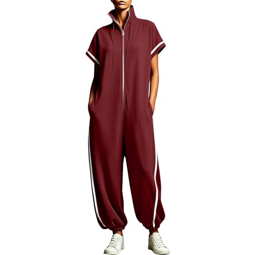 Combinaison ample d'été pour un style streetwear élégant et décontracté en vacances