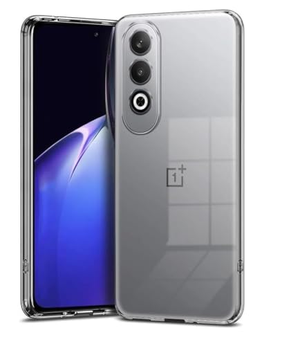 Image of NISHTECH for OnePlus Nord CE 4 5G (2024) 5G Premium Transparent Hybrid Soft Slim Dust Proof Back Case Cover with Camera Protection