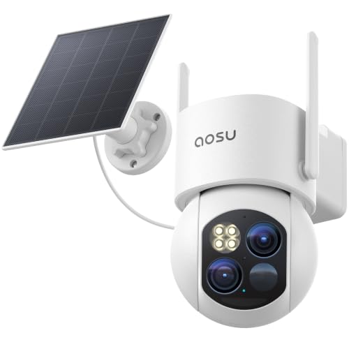 aosu T2 Dual-Lens 3K Telephoto 360° PTZ Wireless Outdoor Security Camera - image 1